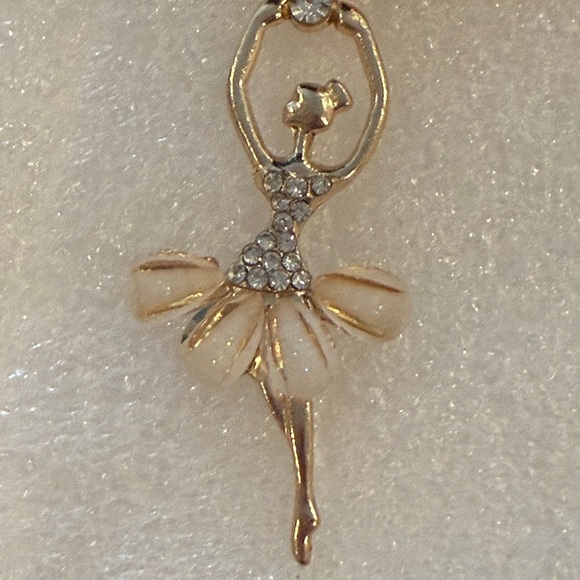 Ballerina Charm Keychain w/Pom Pom Tassel-Elegant Ballet Dancer Purse Charm –New - Picture 6 of 7